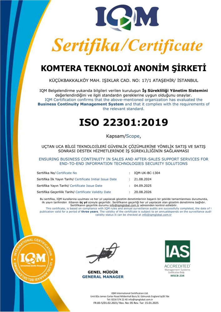 ISO 22301:2019